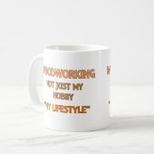 木工業のライフスタイルのマグ コーヒーマグカップ (正面左)