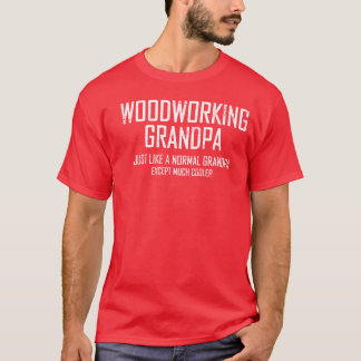 木工業の祖父の人の基本的なTシャツ Tシャツ