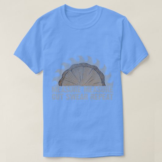 木工父の日の測定カット手元師 Tシャツ (デザイン正面)