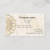 木工用アーティザン名刺デザイン 名刺 (正面)