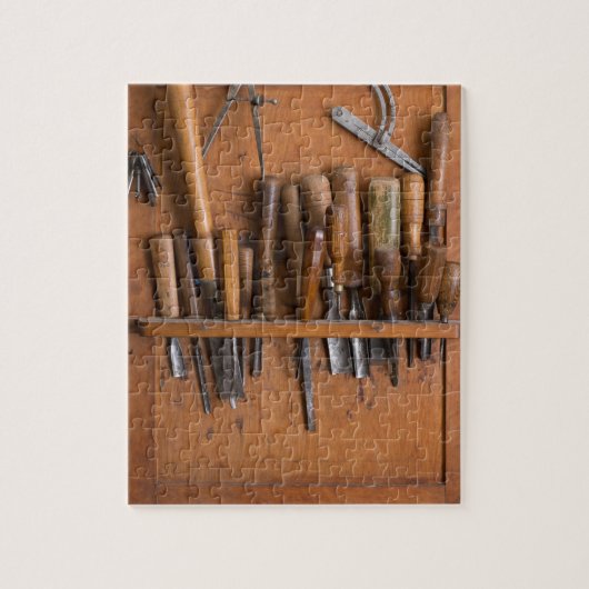 木工用ジグソーパズルIWodworkingツールシェルフ ジグソーパズル (縦)