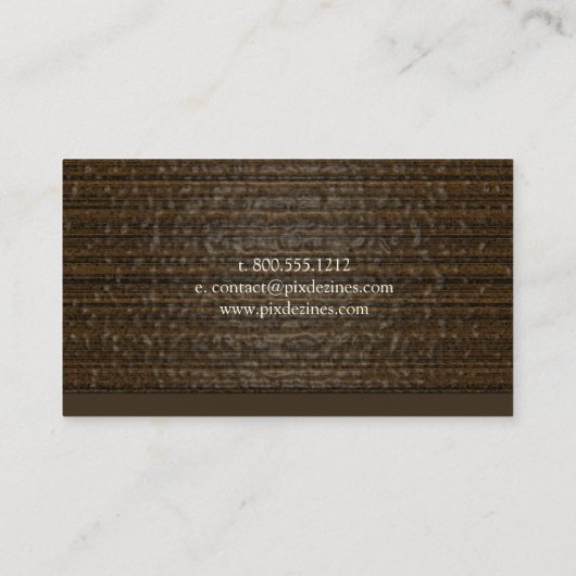 木工用床/DIY背景色 名刺 (裏面)