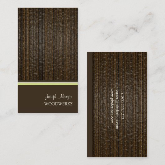 木工用床/DIY背景色 名刺 (正面/裏面)