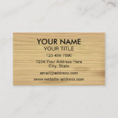 木工用手利大工ウッドカービングロガー 名刺 (裏面)