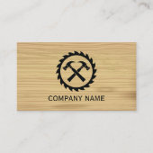 木工用手利大工ウッドカービングロガー 名刺 (正面)