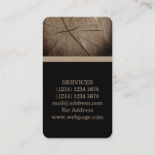 木工用木工プロフェッショナルカバー 名刺 (裏面)