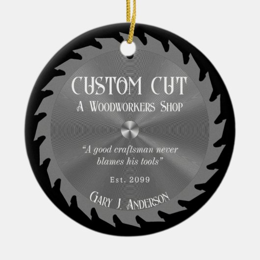 木工用木工用鋸刃 セラミックオーナメント (正面)