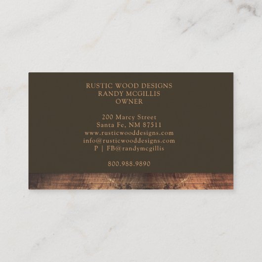 木工素朴大工 名刺 (裏面)