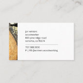 木工素朴師 名刺 (裏面)