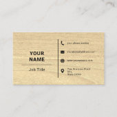 木工素朴建築大工 名刺 (正面)