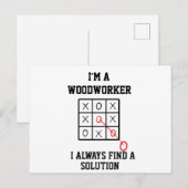 木工職人です いつだって解決策は見つかる ポストカード (正面/裏面)