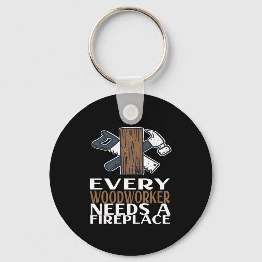 木工職人の木工品 キーホルダー (正面)