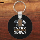 木工職人の木工品 キーホルダー (正面)