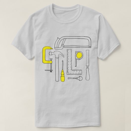 木工職人のTシャツ Tシャツ (デザイン正面)