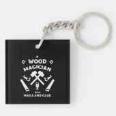 木工職人 キーホルダー (裏面)