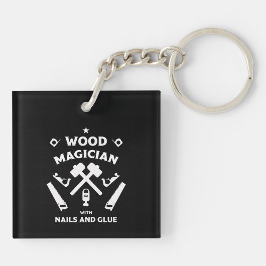 木工職人 キーホルダー (裏面)