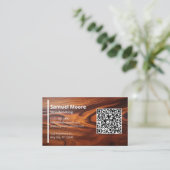 木工職人 名刺 (スタンド正面)