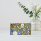 木工芸に隠れている骸骨 名刺 (スタンド正面)