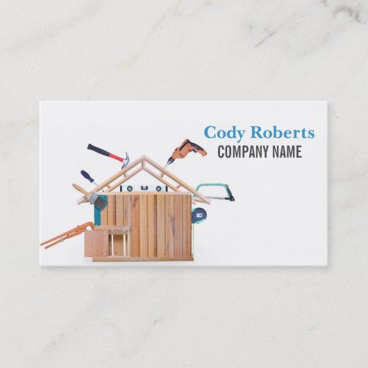 木工道具職人の大工 名刺 (正面)