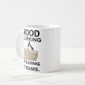 木工 ウッドワーキング 大工  コーヒーマグカップ (正面左)
