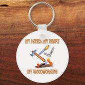 木工 キーホルダー (正面)