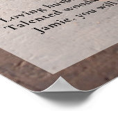 木工、ライフセレブレーションフューネラルフォト ポスター (角)