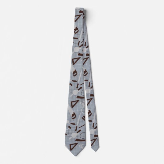 木工、大工 ネクタイ (正面)
