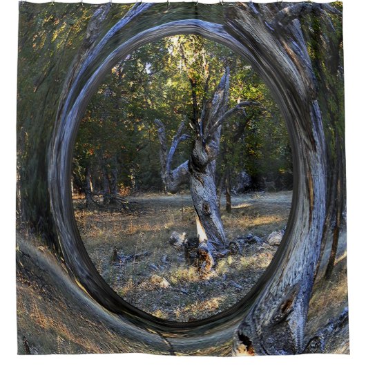 木幽霊のよく出る........ シャワーカーテン (正面)