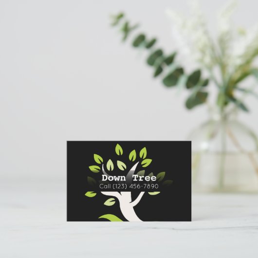 木広告切りサービス会社 名刺 (スタンド正面)