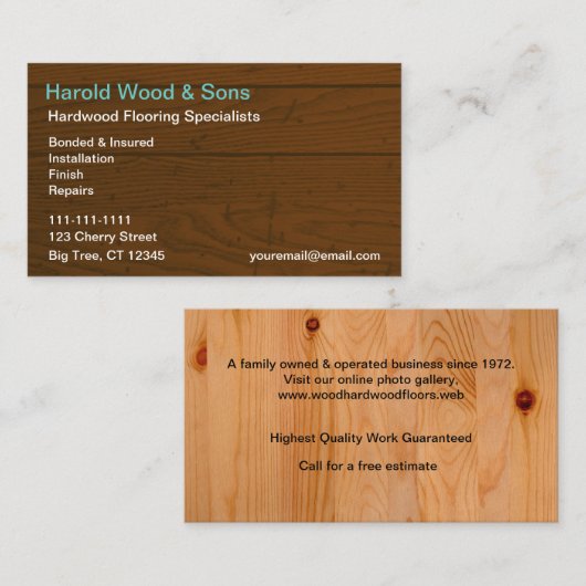 木床 名刺 (正面/裏面)