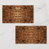 木彫の対称 名刺 (正面/裏面)