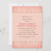 木彫りのリハーサルディナー招待 招待状 (裏面)