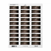 木彫りハートとストリングライト素朴 ラベル (フルシート)