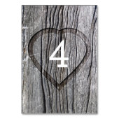 木彫りハート結婚ズ テーブルナンバー (裏面)