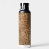 木彫りフローラルパターン名を追加 ウォーターボトル (右面)