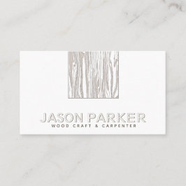 木彫りモダンプロフェッショナル大工Qrコード 名刺