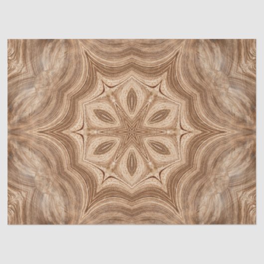 木彫りロゼット 薄葉紙 (正面)