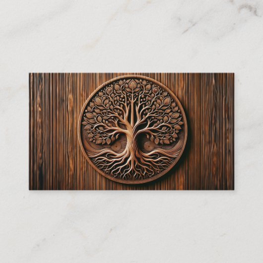 木彫り名刺 名刺 (正面)