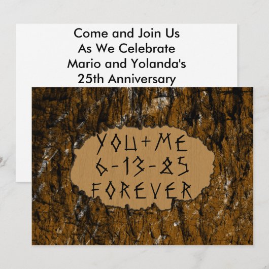 木彫り招待状 招待状 (正面/裏面)