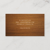 木彫り木彫り木工大工 名刺 (裏面)