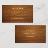 木彫り木彫り木工大工 名刺 (正面/裏面)