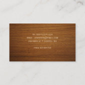 木彫り木彫り木工大工 名刺 (裏面)