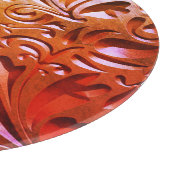 木彫り木目の外観エレガント抽象芸術 カッティングボード (角)