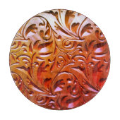 木彫り木目の外観エレガント抽象芸術 カッティングボード (正面)