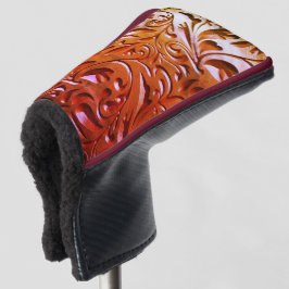 木彫り木目の外観エレガント抽象芸術 ゴルフヘッドカバー