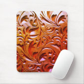 木彫り木目の外観エレガント抽象芸術 マウスパッド (マウス)