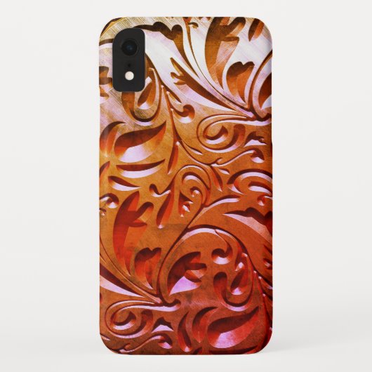 木彫り木目の外観エレガント抽象芸術 Case-Mate iPhoneケース (裏面)