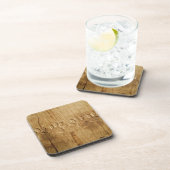 木彫り犬のポープリント コースター (右側)