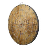 木彫り犬のポープリント ダーツボード (正面右)