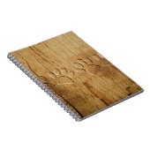 木彫り犬のポープリント ノートブック (右側)